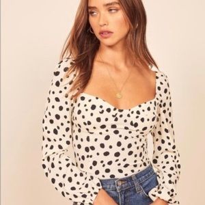 Reformation Ink Blot Size 4 Top